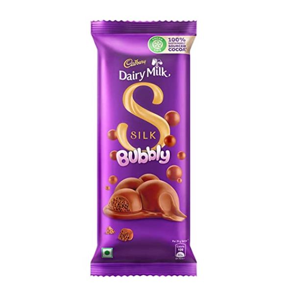 Cadbury Dairy Milk Silk Bubbly Chocolate 120g