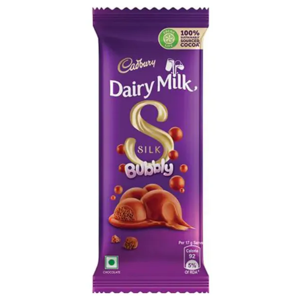 Cadbury Dairy Milk Silk Bubbly Chocolate 50g