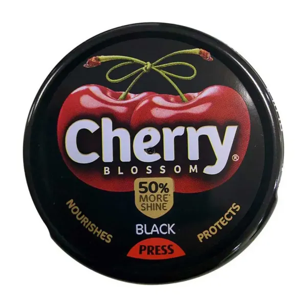 Cherry Blossom Black Shoe Polish 15g