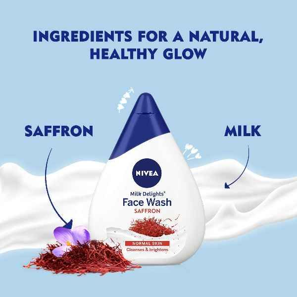 Nivea Milk Delights Facewash Saffron 50ml