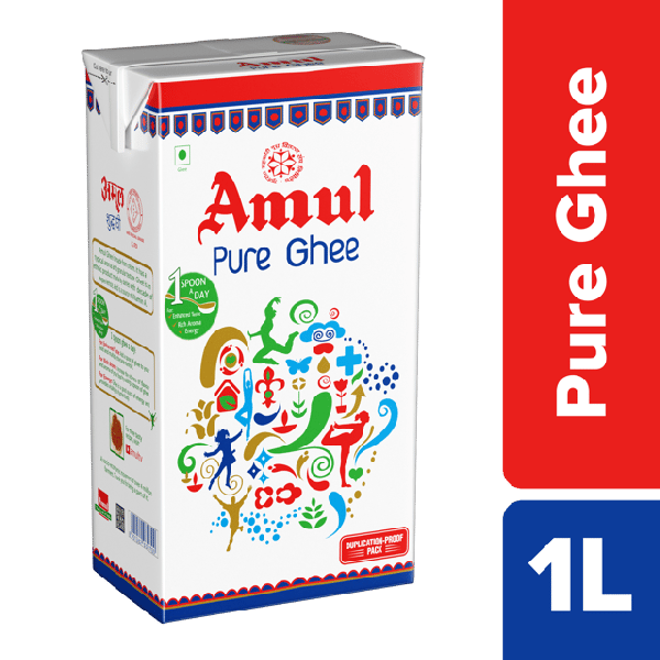 Amul Pure Ghee Tetra Pack 1Kg