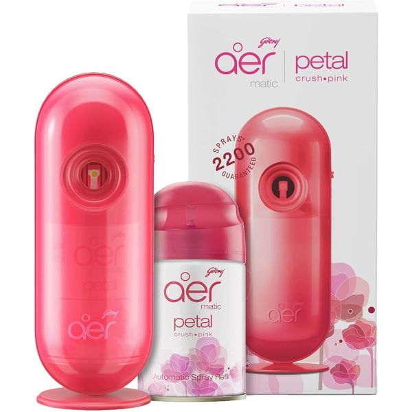 Godrej Aer Matic with Petal Crush Pink Refill